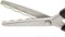 Fabric Pinking Shears Craft Scissors,Serrated Scalloped stainless Steel Handled Professional Sewing black Scissors, Scissors for Leather, Tailoring, Paper Crafts Hand shears etc. (Scalloped18mm)